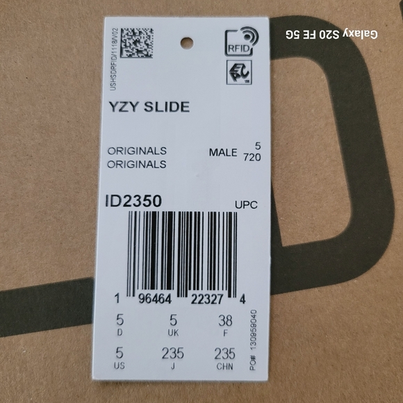 adidas Gray Slide Sandals main image 7